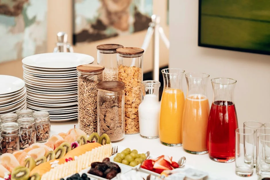 Hotel breakfast buffet